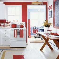 Сочетание с белым цветом в интерьере кухни