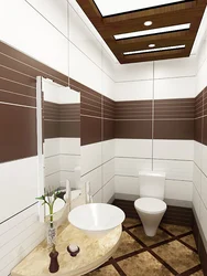 Bath Design In White And Brown