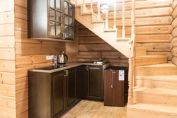 Kitchen on the second floor of the house photo