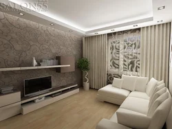 Inexpensive living room design for an apartment