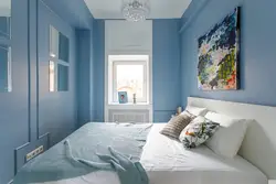 Дызайн Блакітнай Маленькай Спальні