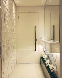 Finishing the corridor and hallway with tiles photo