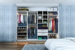 Дизайн встроенного гардеробного шкафа