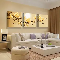 Modular Paintings For The Living Room Interior In A Modern Style