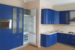 Синяя Угловая Кухня Дизайн Фото
