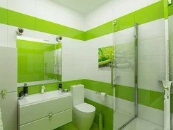 White green bath design