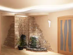 Stone Wall Decoration In Apartment Photo