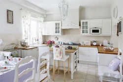 Provence kitchen style photo in light colors