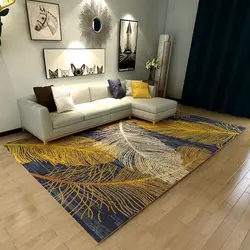 Modern carpets for the floor in the living room in the interior