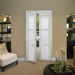 Design of swing doors in the living room