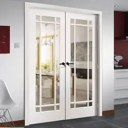 Design of swing doors in the living room