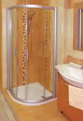 Шағын ванналарға арналған душ кабиналары фото өлшемдері