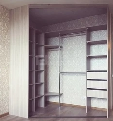 Dressing room in the bedroom photo made of plasterboard