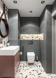 Интерьер ванной комнаты терраццо