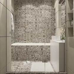 Terrazzo bathroom interior