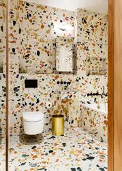 Terrazzo bathroom interior