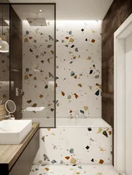 Terrazzo bathroom interior