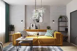 Bright Loft Living Room Interior