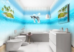Дизайн ванной дельфины