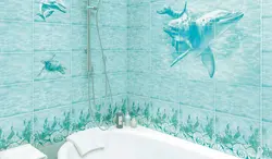 Дизайн ванной дельфины
