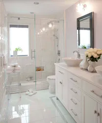 Ванная комната дизайн светлый пол