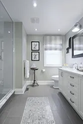 Bathroom design light floor