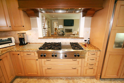 Кухонная плита на кухне дизайн