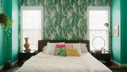 Bedroom Design With Leaves