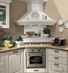 Stove in the kitchen interior photo