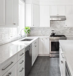 Photo my kitchen gray countertop