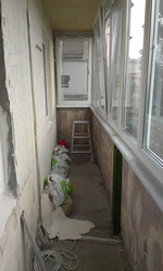 Renovation of a loggia in a panel house photo