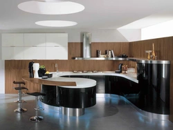 Round kitchen interior photo
