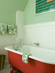 Photo of wall colors in the bathroom