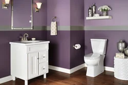 Photo of wall colors in the bathroom