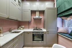Kitchen 5 6 meters design photo with refrigerator