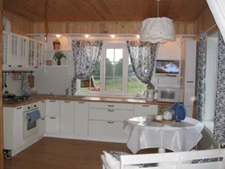 Kitchen interior in a village house