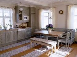 Kitchen Interior In A Village House