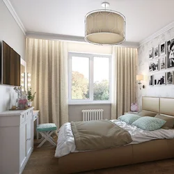 Bedroom with one window interior