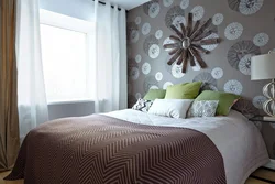 Wallpaper color for a small bedroom and design