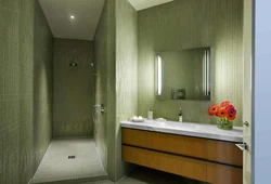 Дизайн ванной комнаты оливковый