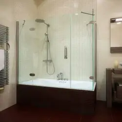 Ванна с стеклянной шторкой фото