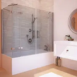 Bathtub With Glass Curtain Photo