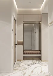 Müasir üslubda kiçik dizaynlı koridor