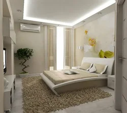 Bedroom interior in modern style inexpensive