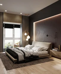 Bedroom interior in modern style inexpensive