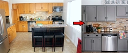 Paint the kitchen before and after photos