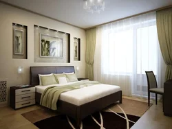 Бело коричневая спальня интерьер