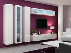 Modular living rooms white gloss photo