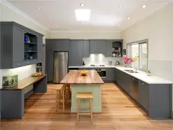 Modern Interior Of Large Kitchen