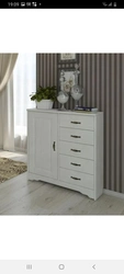 Narrow chest of drawers for the bedroom, depth 30 cm, with drawers photo